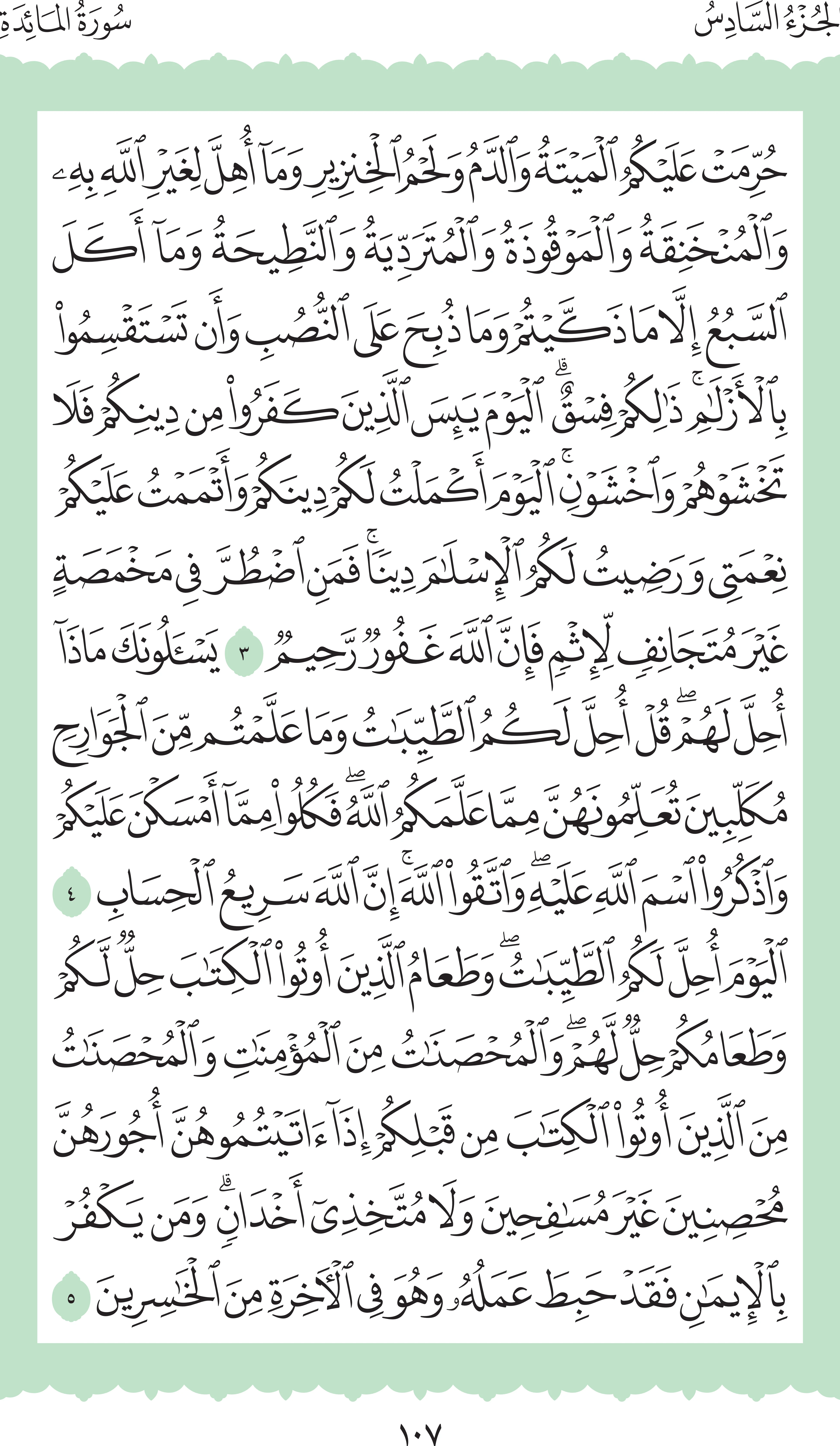 آيات من القرآن الكريم