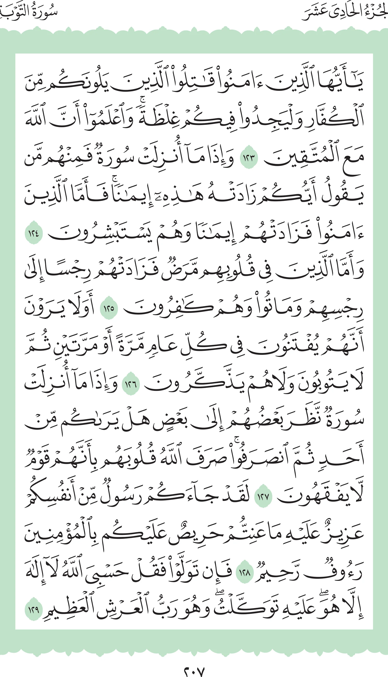 آيات من القرآن الكريم