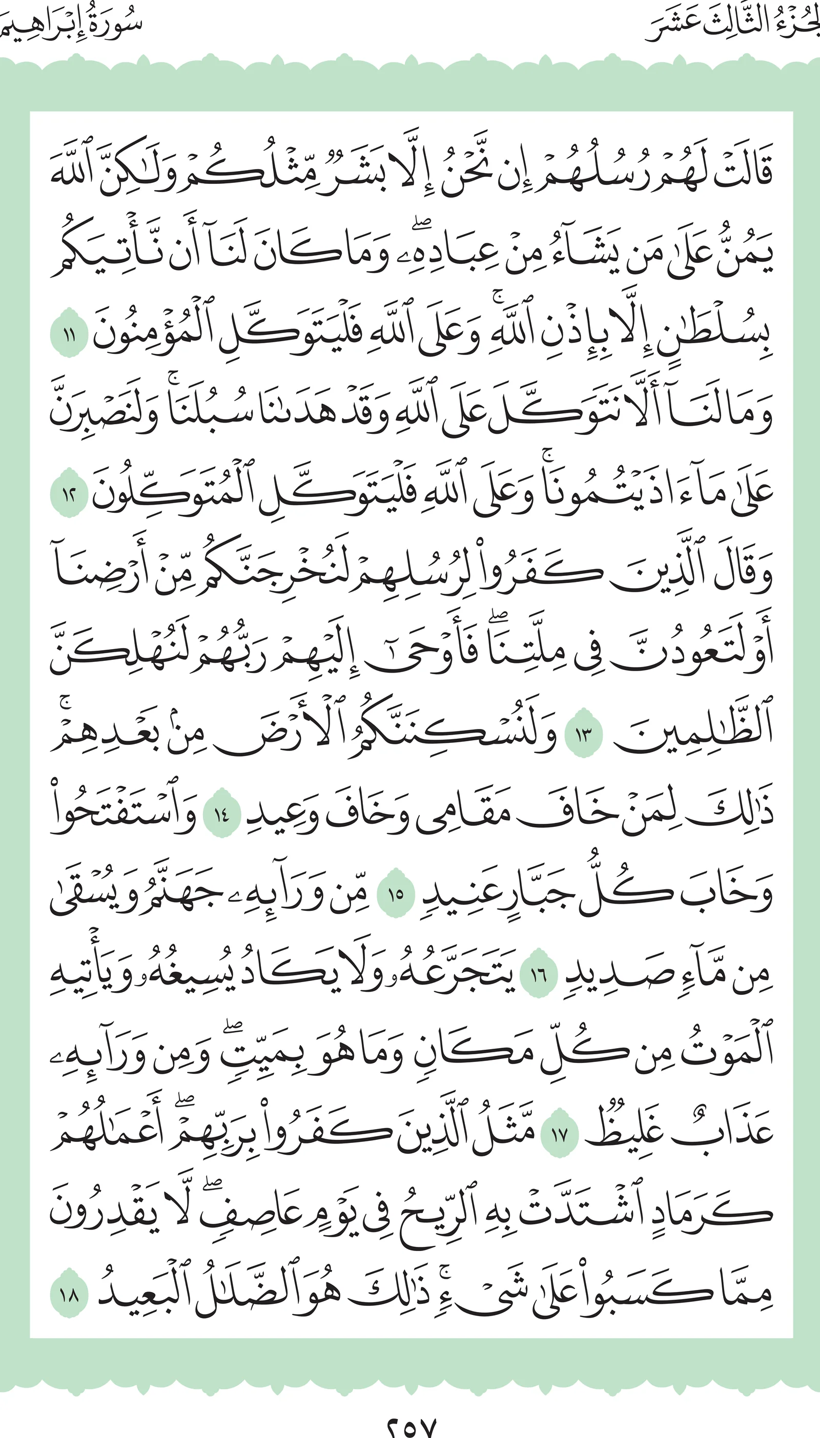 آيات من القرآن الكريم