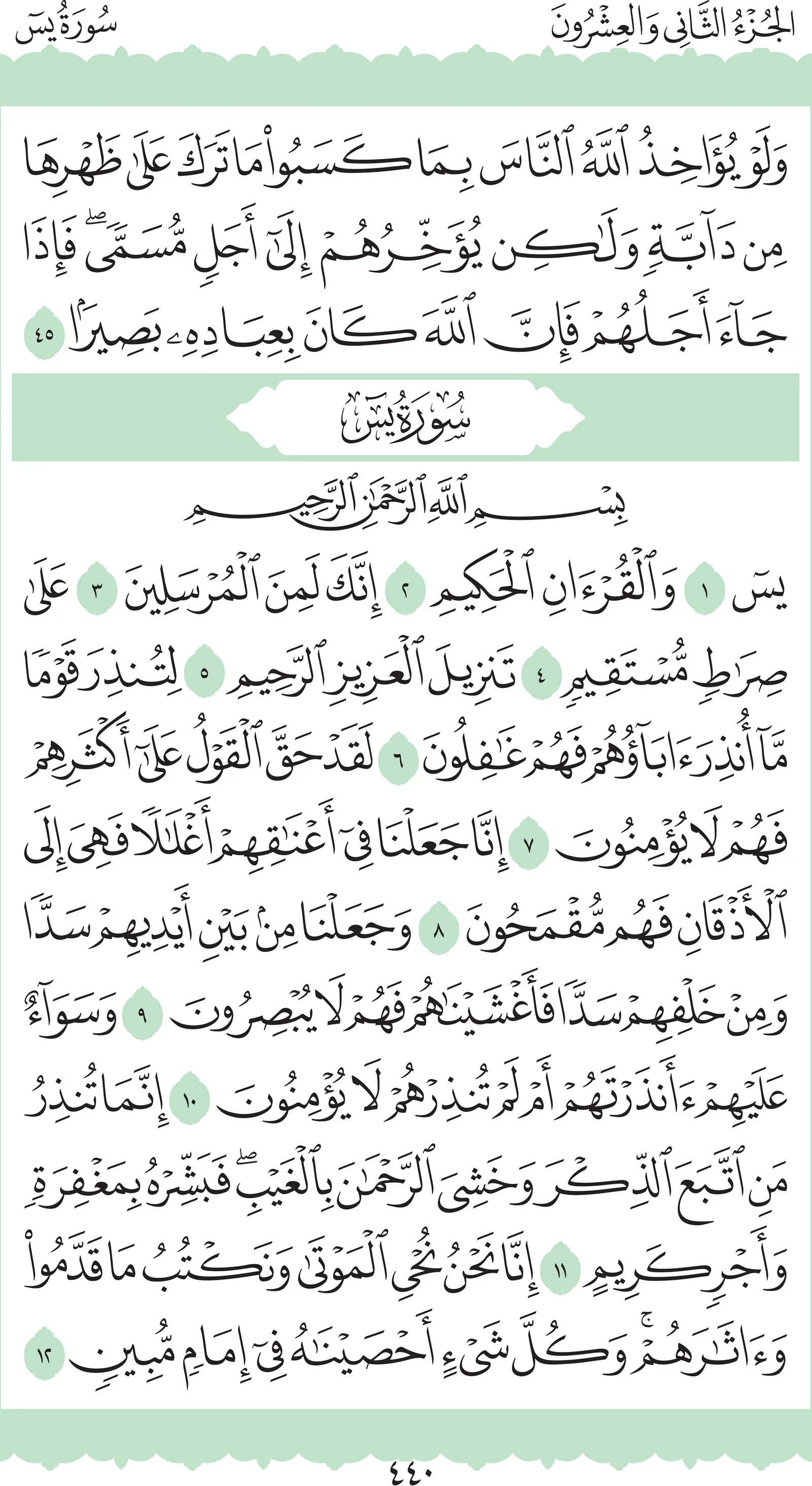 آيات من القرآن الكريم