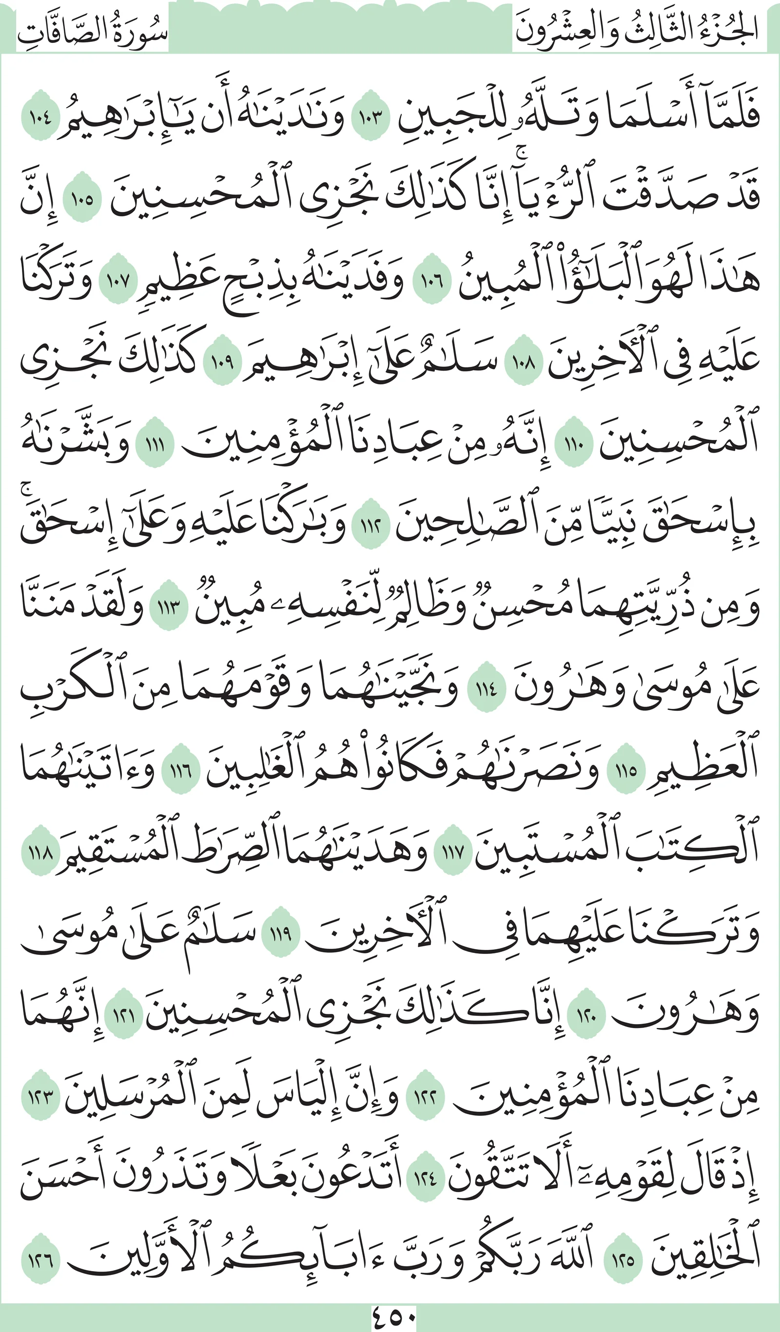 آيات من القرآن الكريم