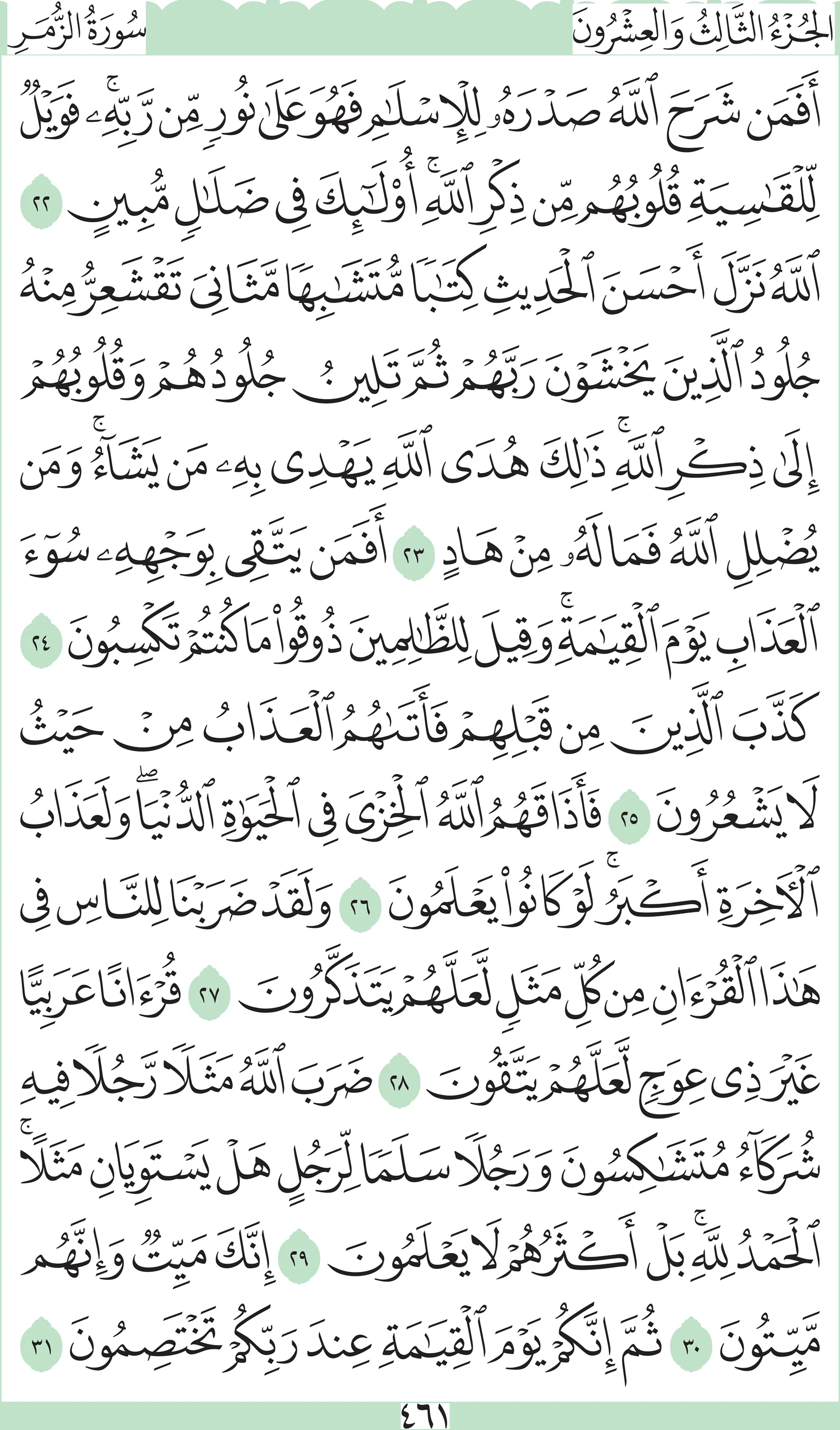 آيات من القرآن الكريم