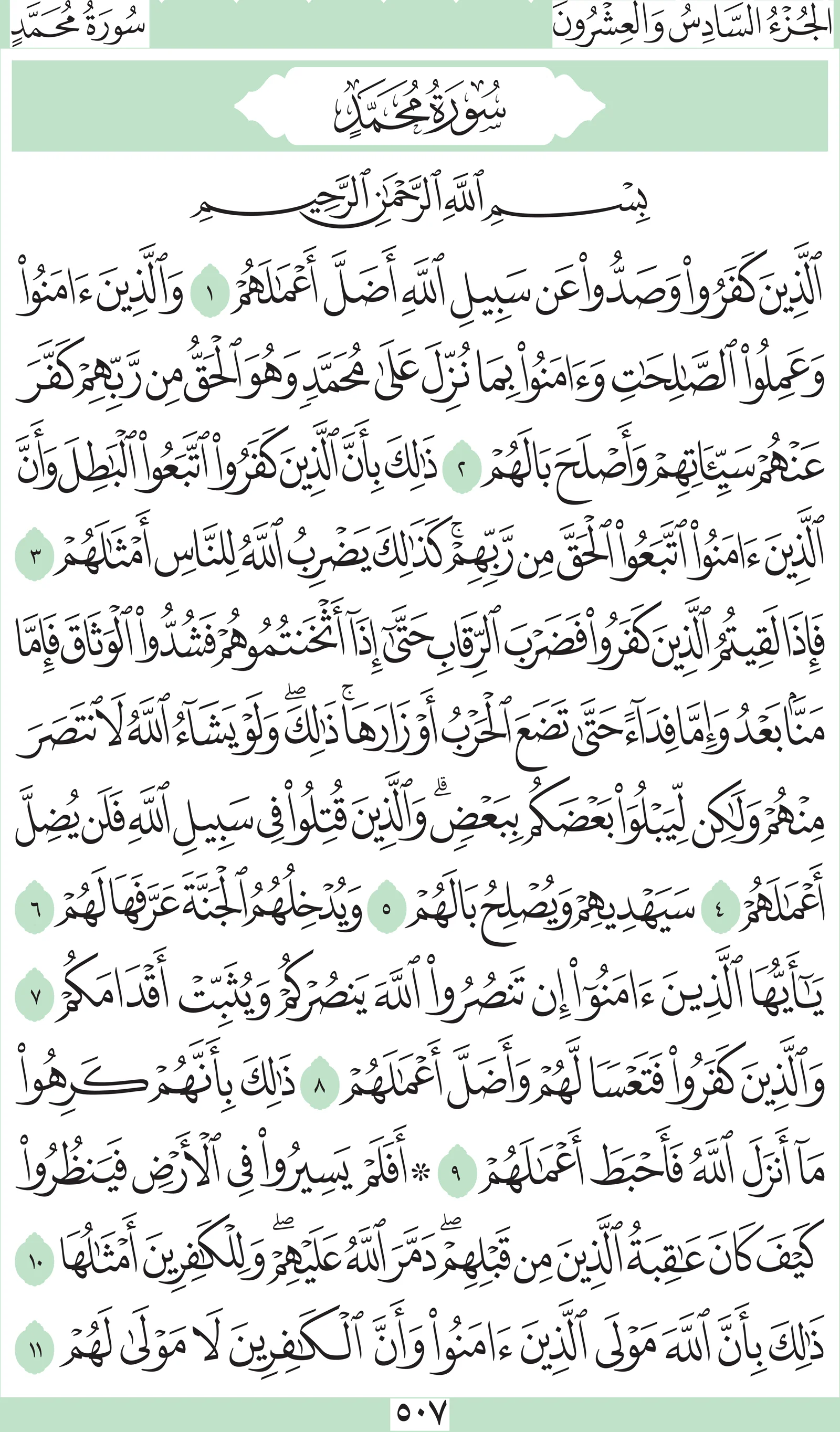 آيات من القرآن الكريم