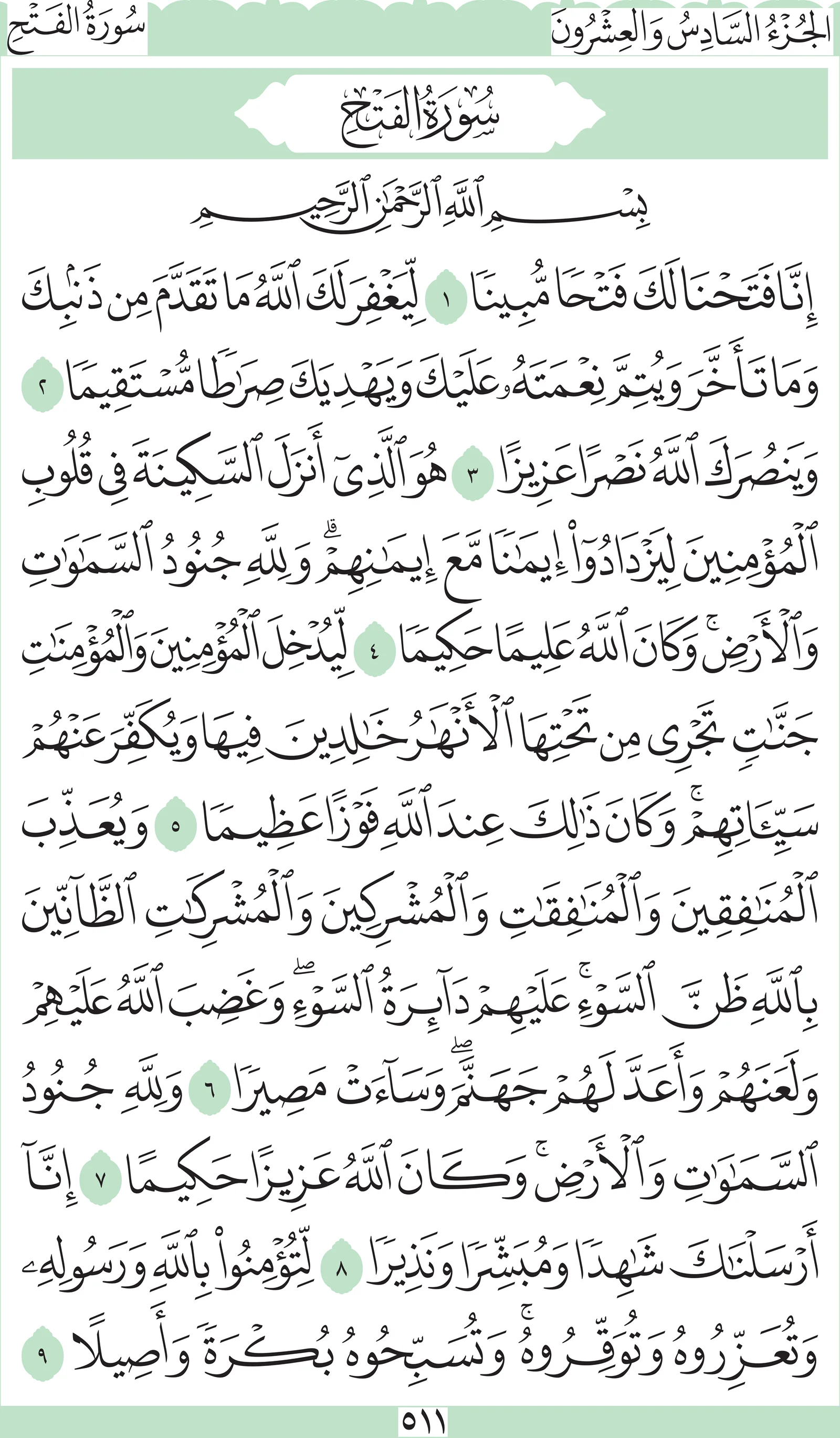 آيات من القرآن الكريم