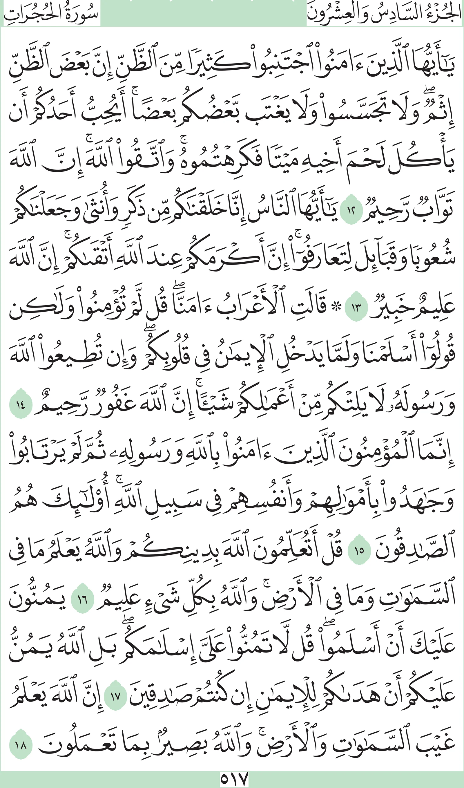 آيات من القرآن الكريم