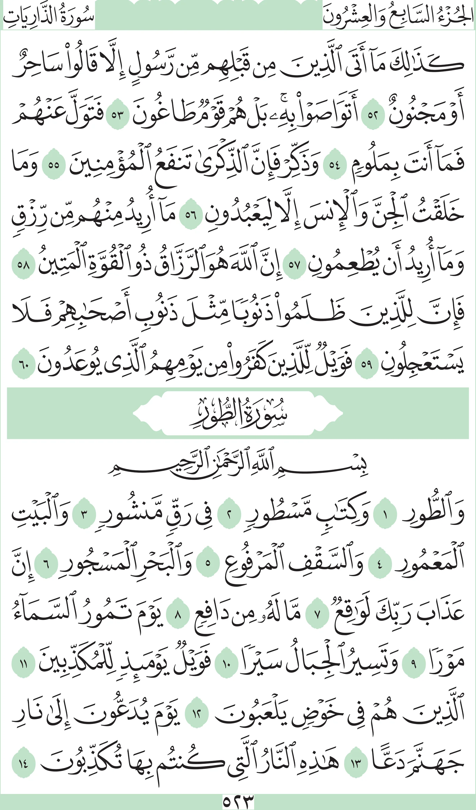 آيات من القرآن الكريم