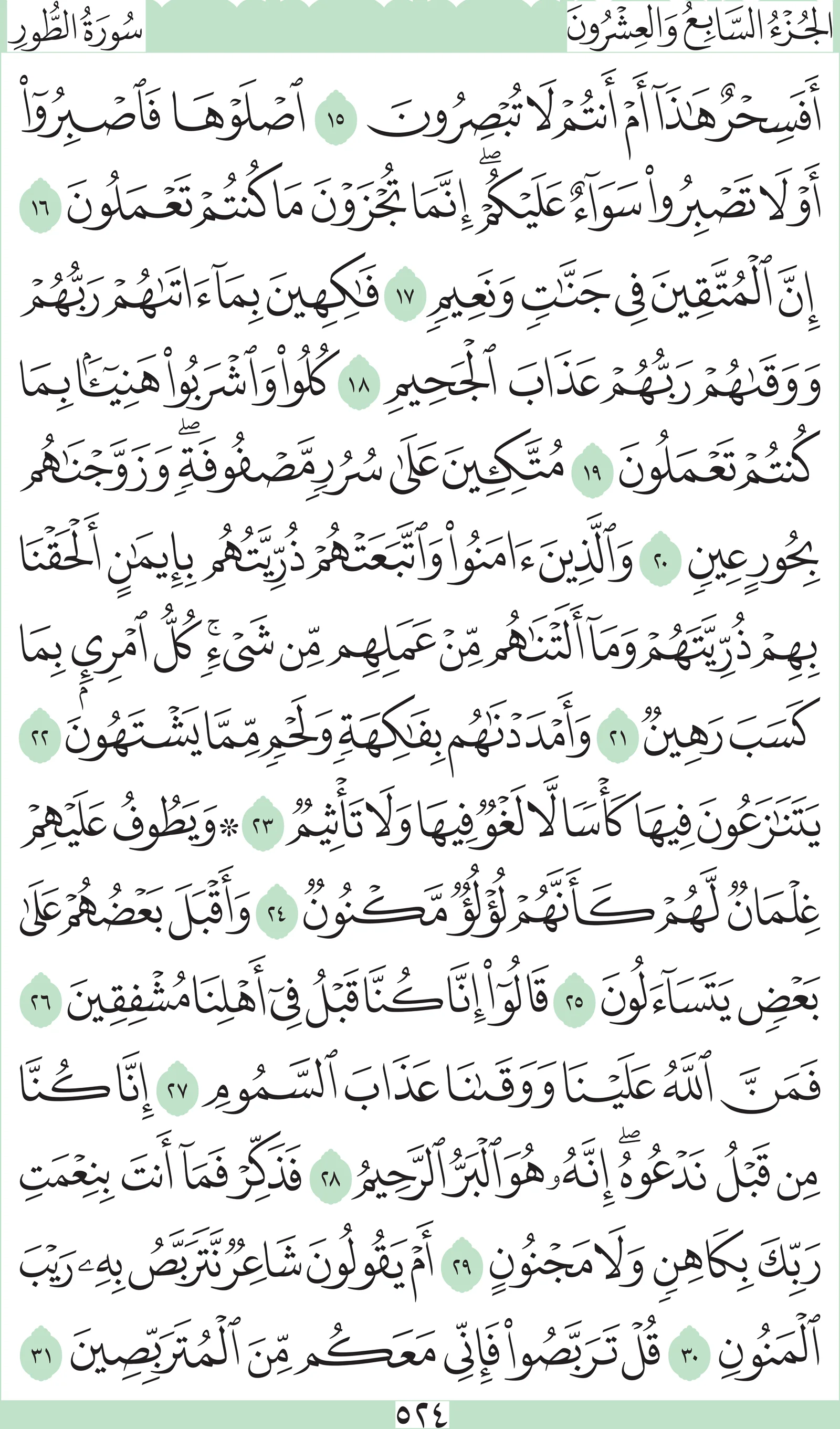 آيات من القرآن الكريم