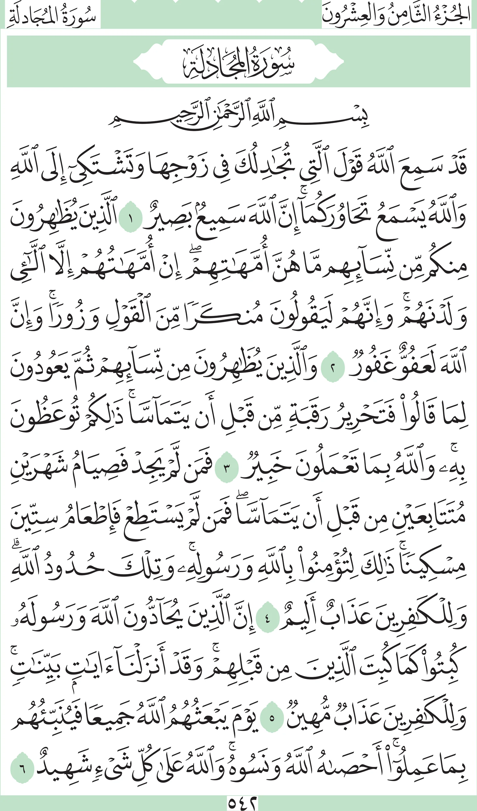 آيات من القرآن الكريم