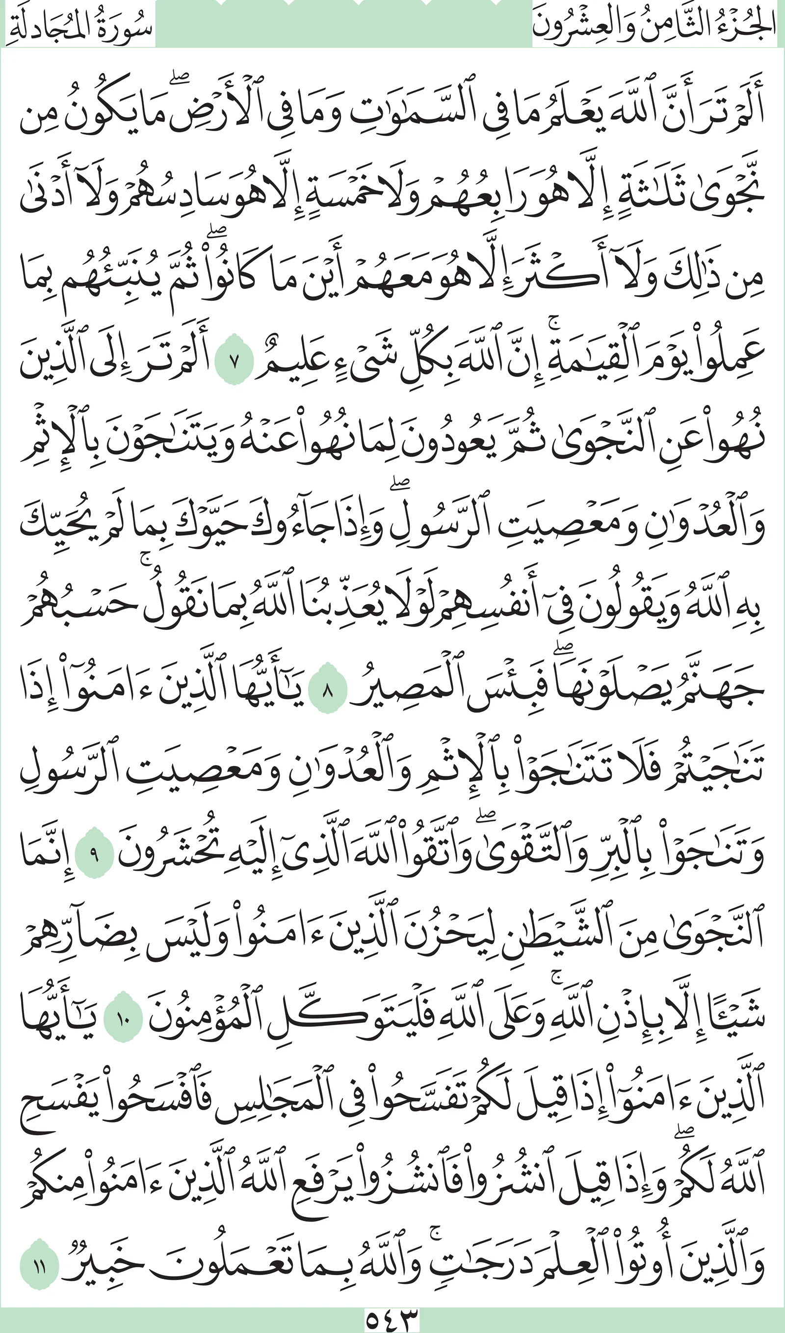 آيات من القرآن الكريم