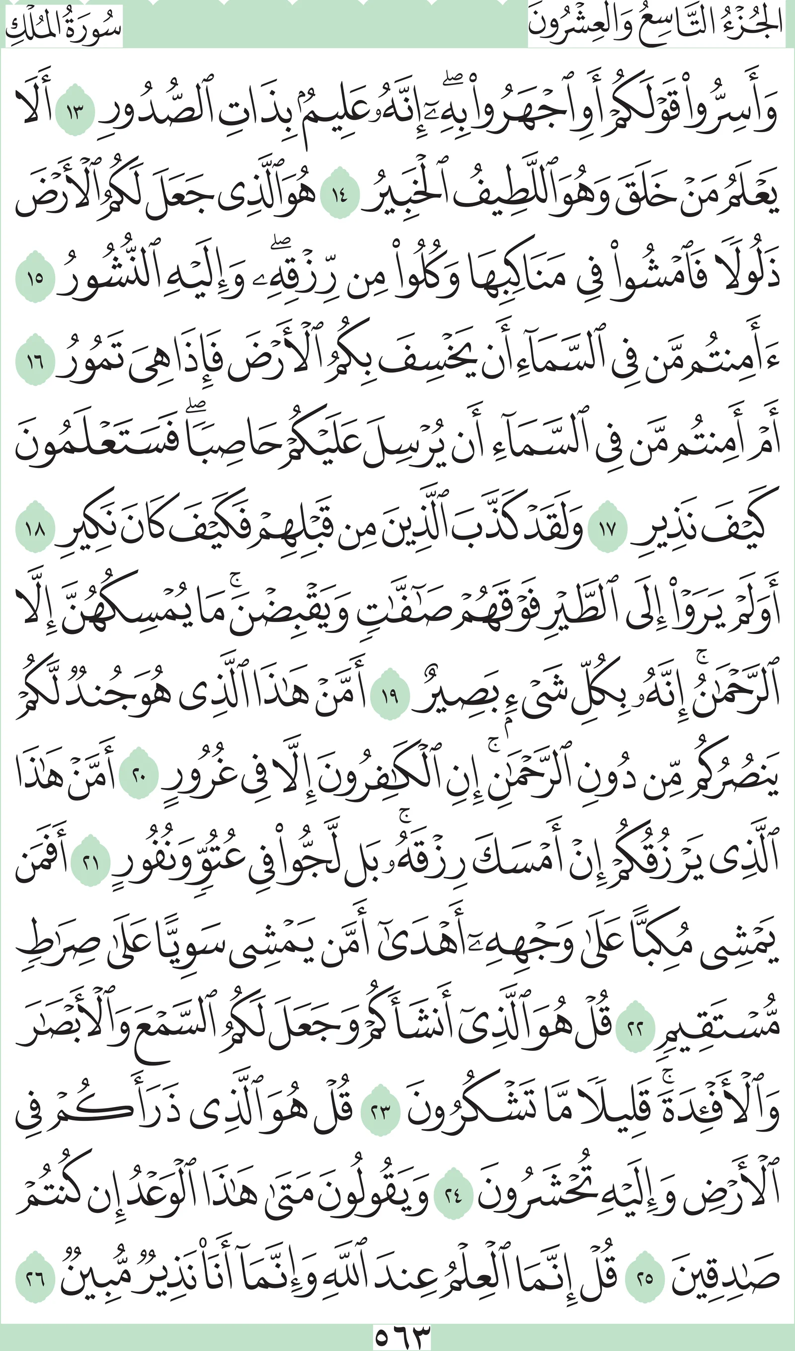 آيات من القرآن الكريم