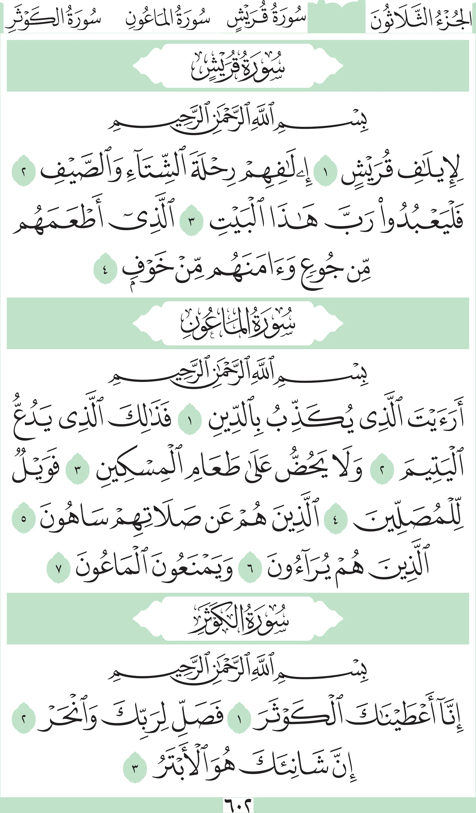 آيات من القرآن الكريم