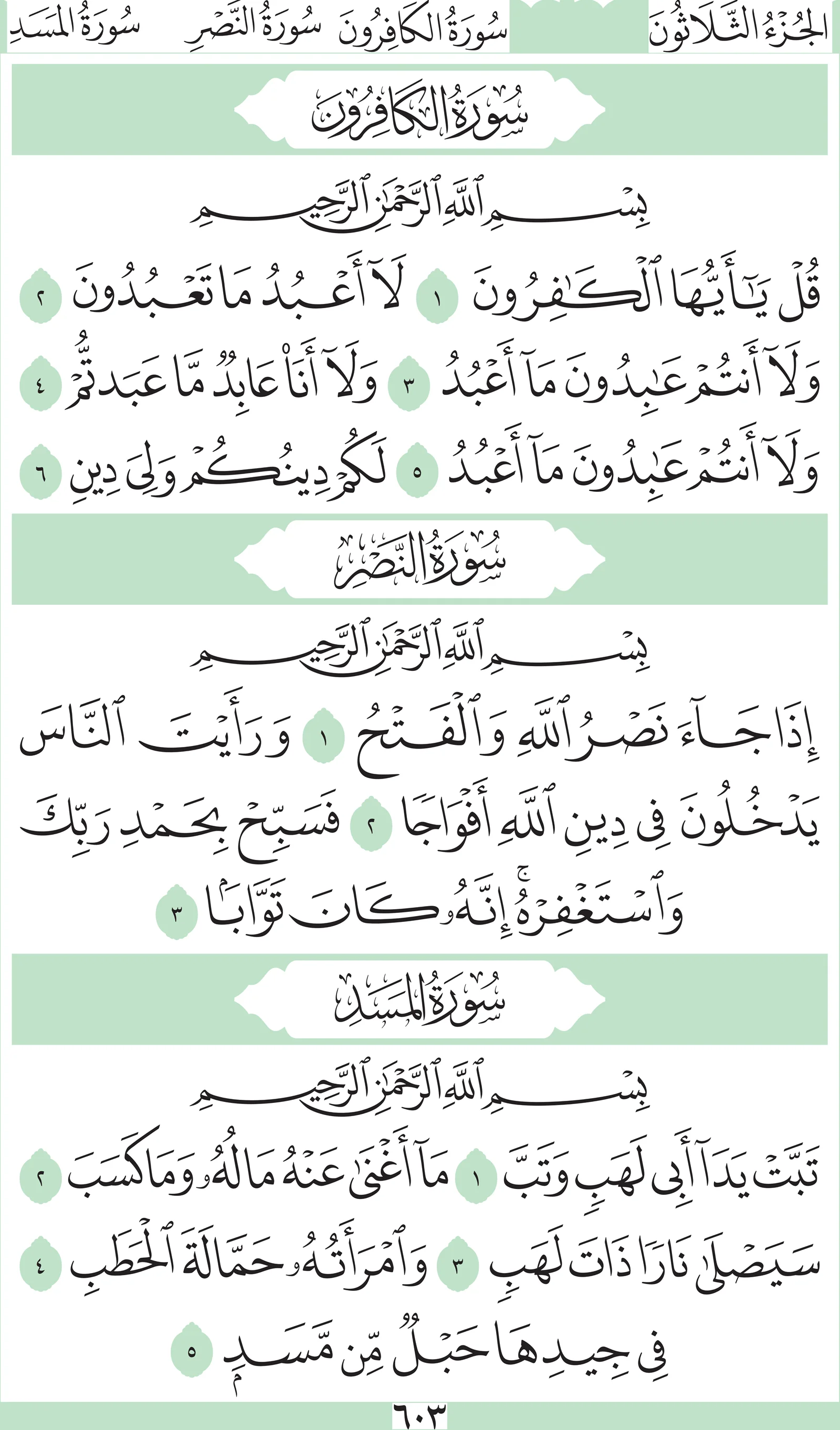 آيات من القرآن الكريم